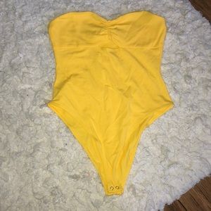Forever 21 Strapless Thong Bodysuit
